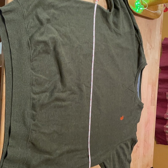 Men’s Polo Ralph Lauren army green pullover (sweatshirt material) - Picture 8 of 8